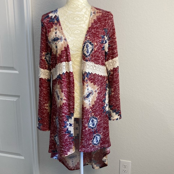 Jody California Sweaters - Jody California Vintage 90s Cardigan Sweater Western Bohemian Large